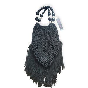No Boundaries Beaded Tassel Bag